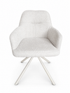 Florine Draaibare Eetkamerstoel - Beige met beige poten