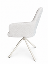 Florine Draaibare Eetkamerstoel - Beige met beige poten