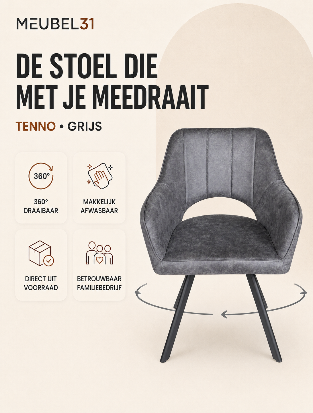 Tenno draaibare stoel