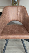 Tenno draaibare stoel - Cognac
