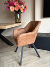 Tenno draaibare stoel - Cognac