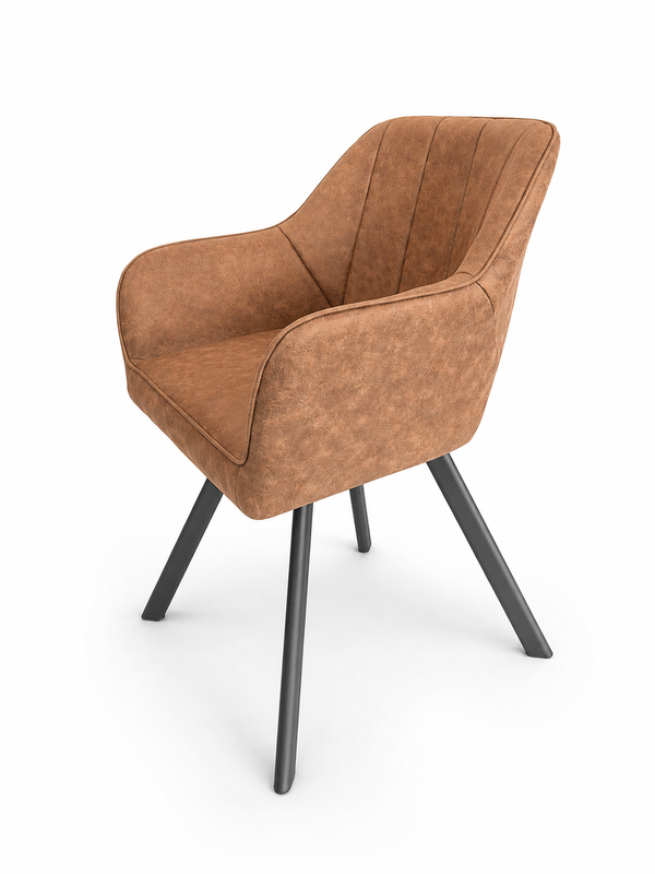 Tenno draaibare stoel - Cognac