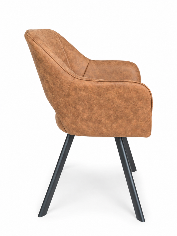 Tenno draaibare stoel - Cognac