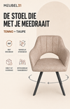 Tenno draaibare stoel - Taupe