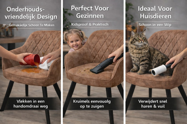 Brione Drehstuhl für Esszimmer – Cognac